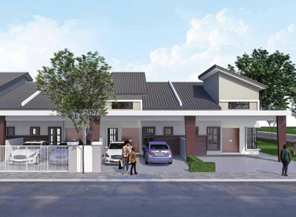Taman Lapangan Harmoni Phase 4 terrace homes exterior, Pasir Lapangan, Ipoh